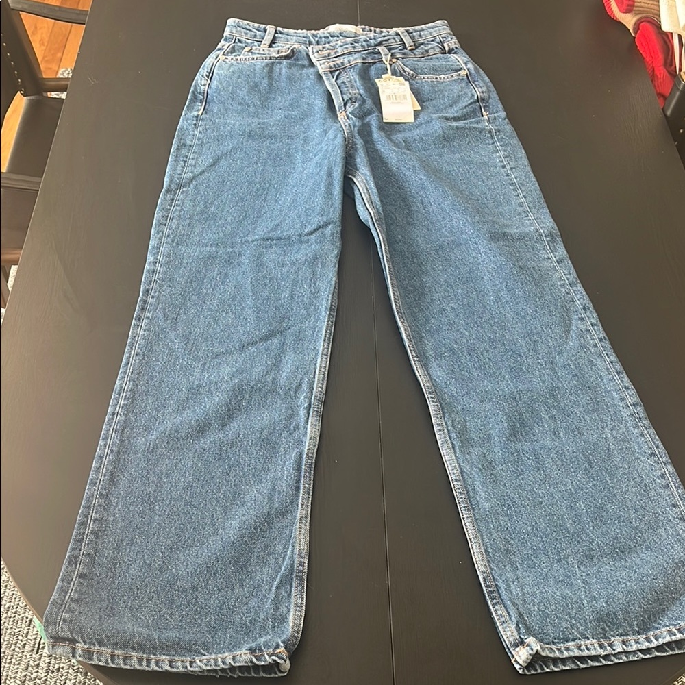 Mango Women's Blue Straight Jeans - Picture 2 of 2